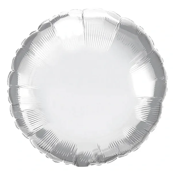 Gümüş Yuvarlak Folyo Balon (45 cm - 1 Adet)