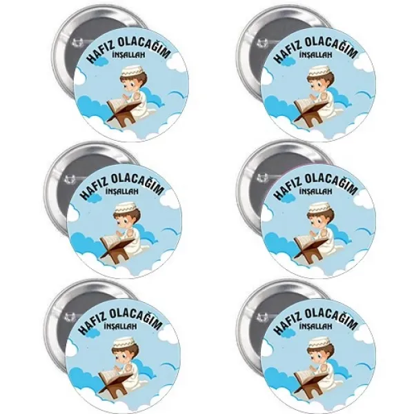Hafız Olacağım Rozeti Erkek 6 Adet