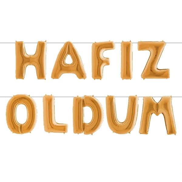 Hafız Oldum Folyo Balon Gold (35 cm)