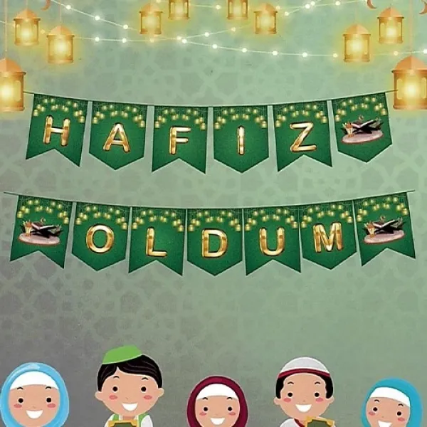 Hafız Oldum Yazısı Yeşil 190 cm