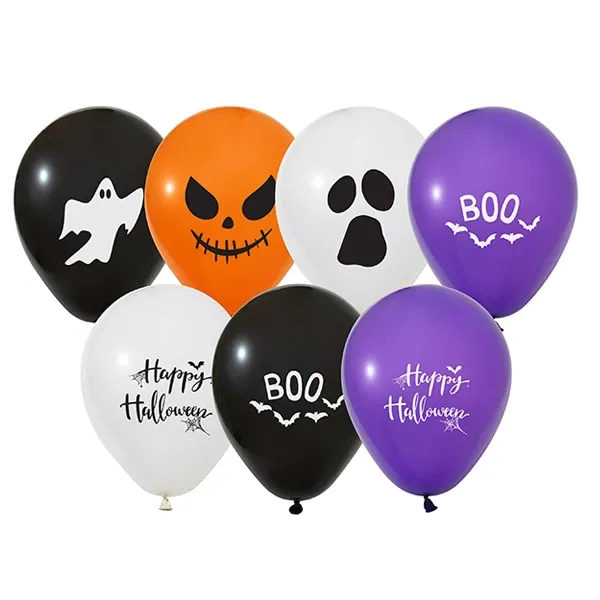 Halloween Baskılı Balon 8 adet