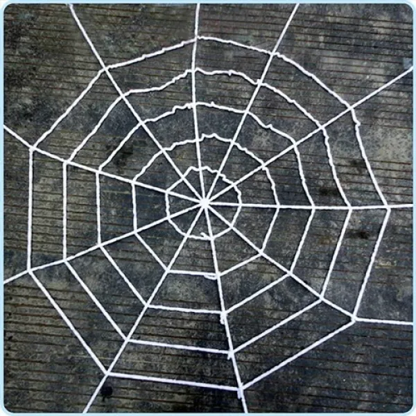 Halloween Cadılar Bayramı Beyaz Örümcek Ağı 1.5 metre