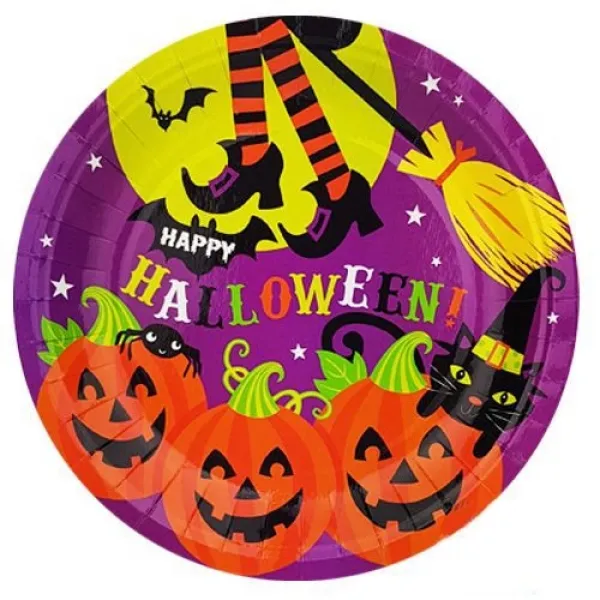 Halloween Cadılar Bayramı Tabak (8 Adet)