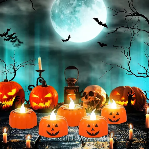 Halloween Işıklı Balkabağı (1 Adet)