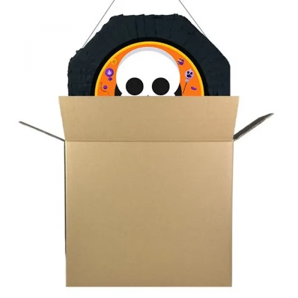 Halloween İskelet Şaka Mı? Şeker Mi? Pinyata 42 cm + Sopası