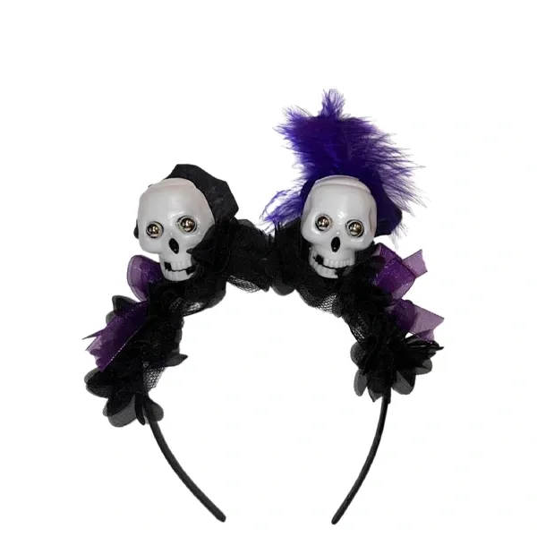 Halloween Kurukafa Figürlü Taç