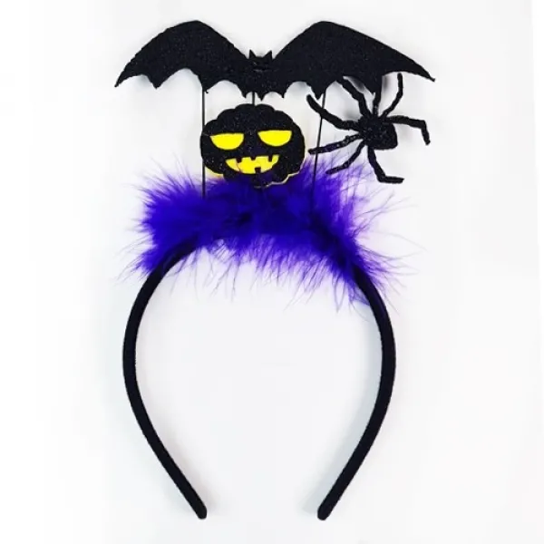 Halloween Simli Yarasa - Örümcek Taç