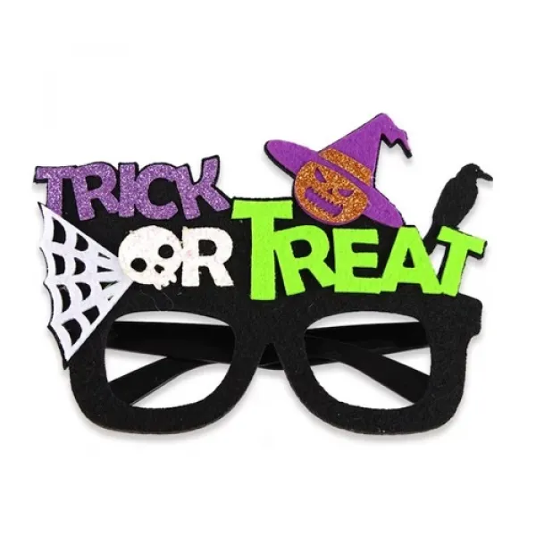 Halloween Trick Treat Cadı Şapkalı Gözlük