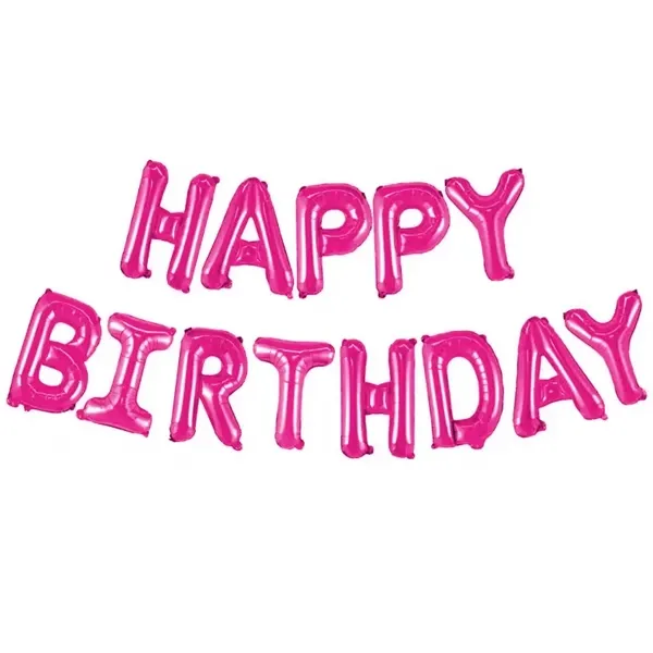Happy Birthday Folyo Balon Pembe (35 cm)