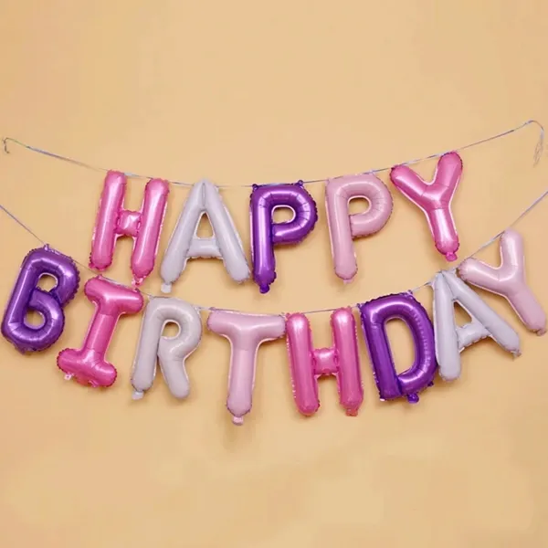 Happy Birthday Folyo Balon Renkli (35 cm)