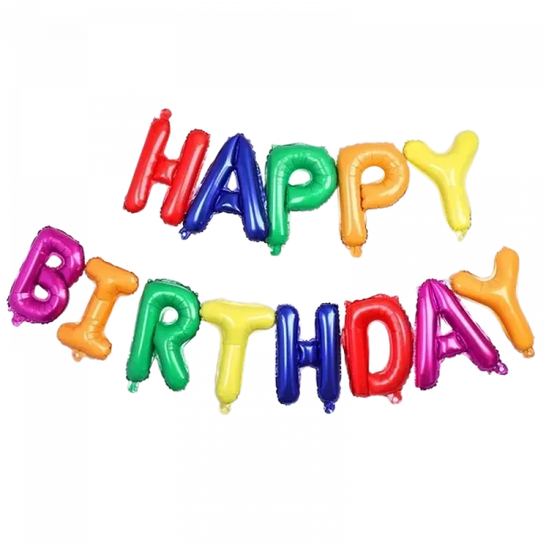 Happy Birthday Folyo Balon Seti Renkli (35 cm)