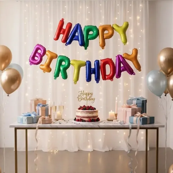 Happy Birthday Folyo Balon Seti Renkli (35 cm)