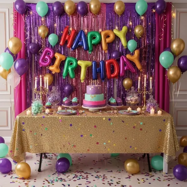 Happy Birthday Folyo Balon Seti Renkli (35 cm)