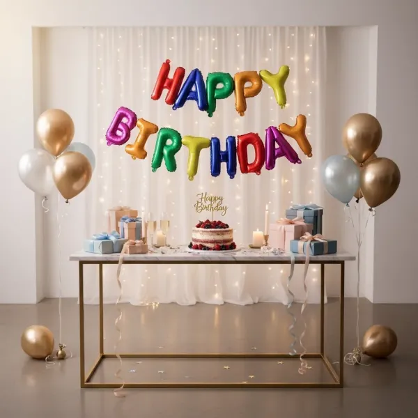 Happy Birthday Folyo Balon Seti Renkli (35 cm)
