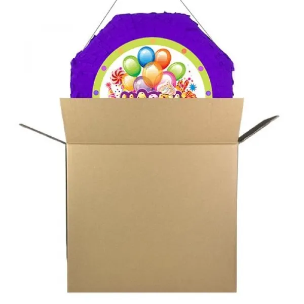 Happy Birthday Mor Pinyata 42 cm + Sopası
