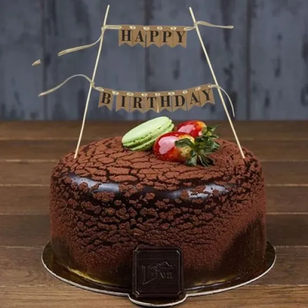 Happy Birthday Pasta Bayrağı Kraft