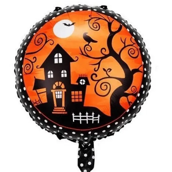 Happy Halloween Örümcekli Folyo Balon 45 cm