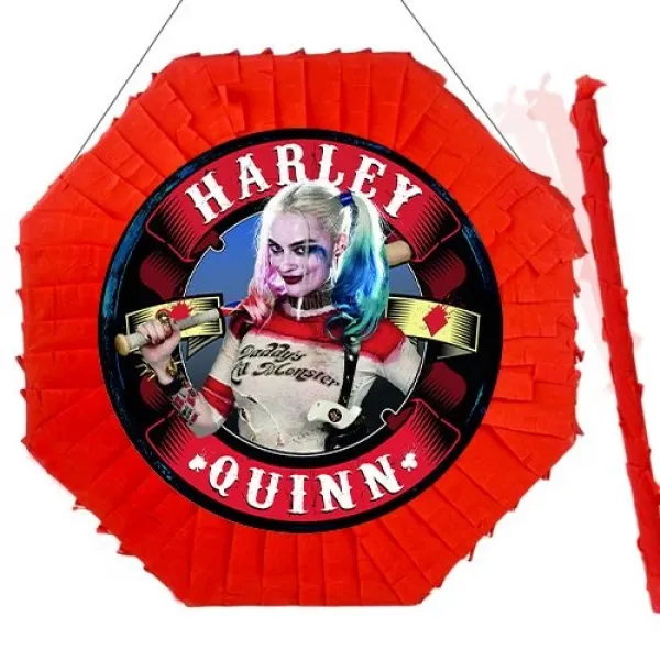 Harley Quinn Pinyata 42 cm + Sopası