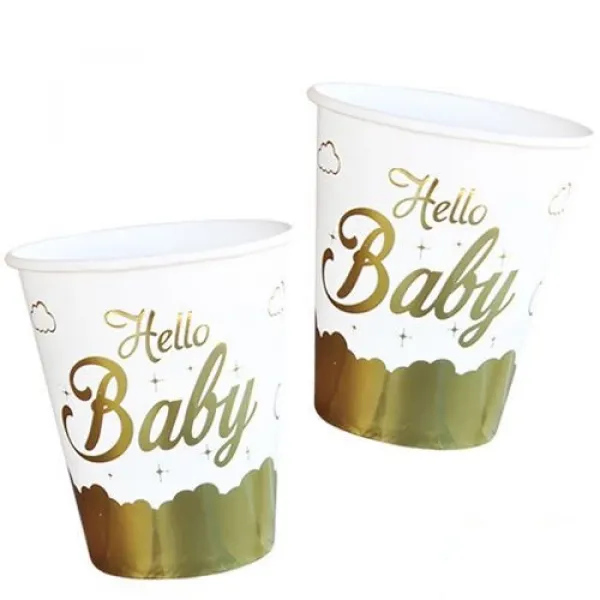 Hello Baby Bardak Gold 6 Adet