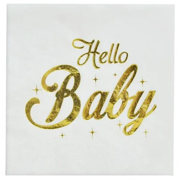 Hello Baby Peçete Gold 16 Adet