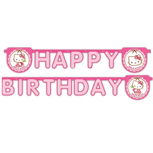 Hello Kitty Happy Birthday Yazısı (200 cm)