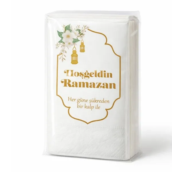 !TOPTAN! Hoş Geldin Ramazan Peçete Lüks (20 adet)