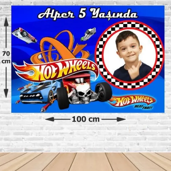 Hot Wheels Doğum Günü Afişi 70*100 cm