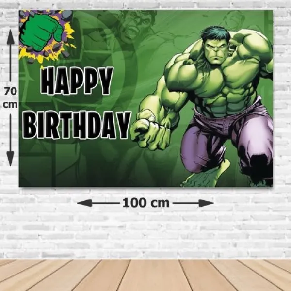 Hulk Doğum Günü Afişi 70*100 cm