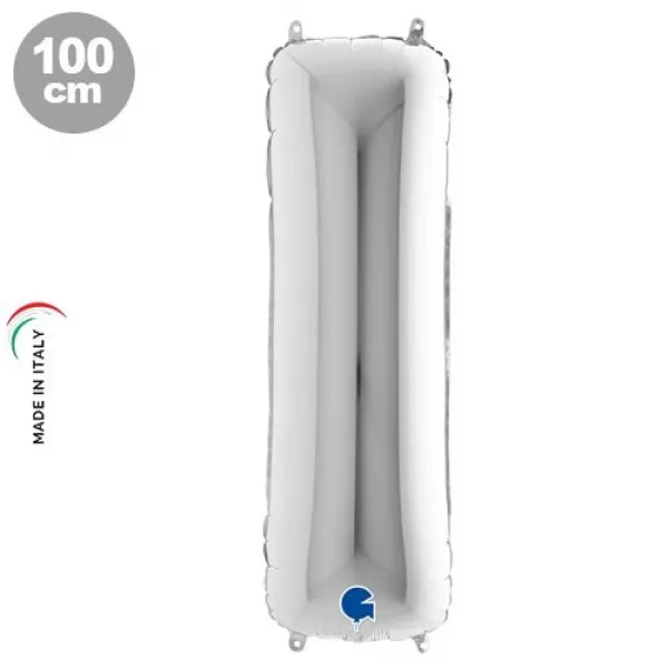 I Harf Folyo Balon – Gümüş – 100 cm (40 inch)
