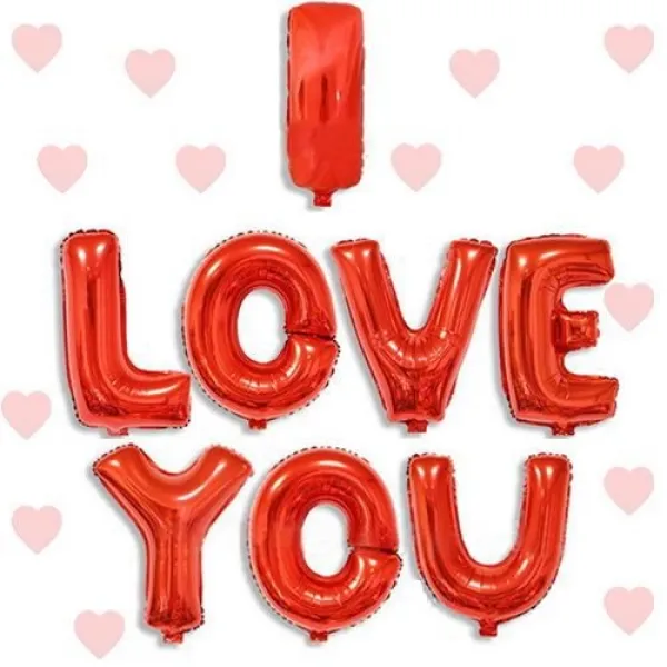 I LOVE YOU Folyo Balon Kırmızı (35 cm)