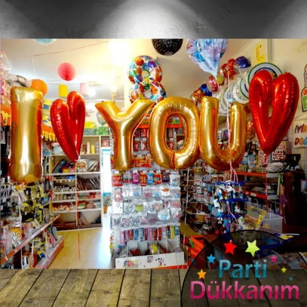 I Love You-Kalpli Folyo Balon MAĞAZADAN