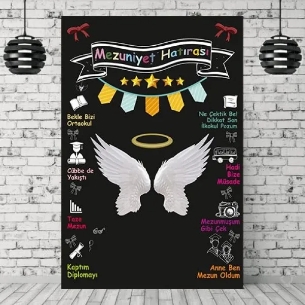 İlkokul Mezuniyet Hatıra Afişi 100*150 cm