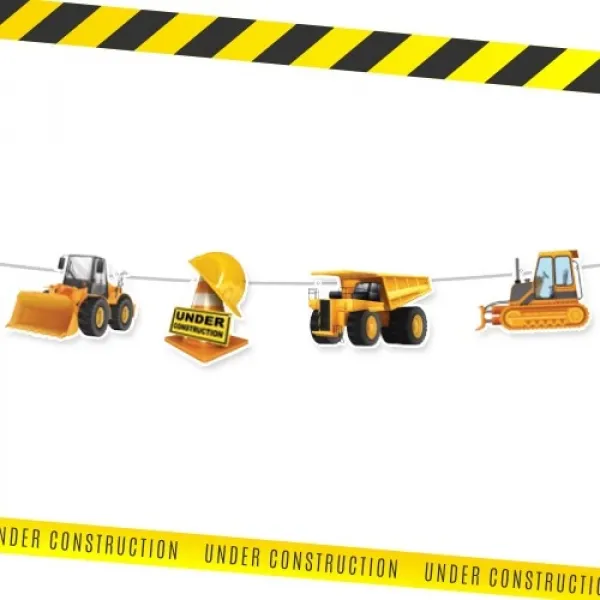 İnşaat Temalı Dekoratif Banner 160x16 cm