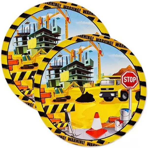 İnşaat Temalı Tabak (8 Adet)