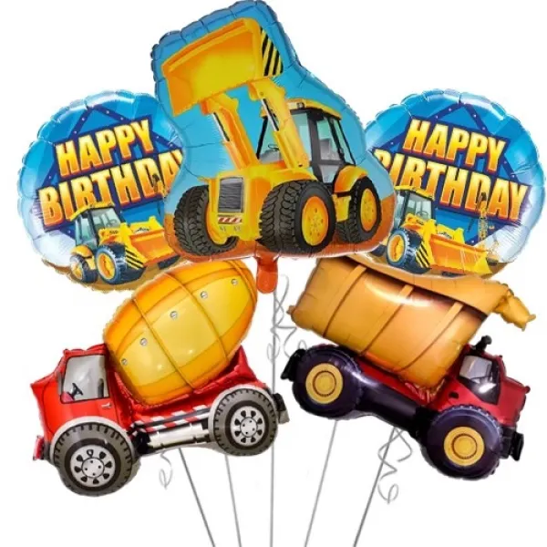 İş Makineleri Folyo Balon Seti 5li