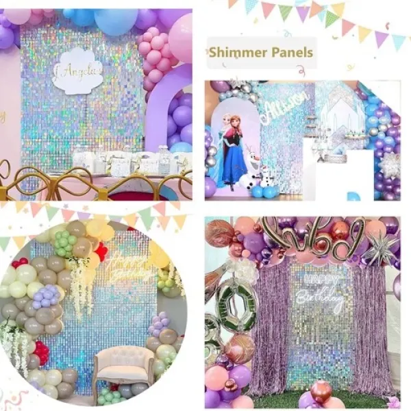 Işıltılı Pul Panel Arka Fon Bukalemun 210*210 cm