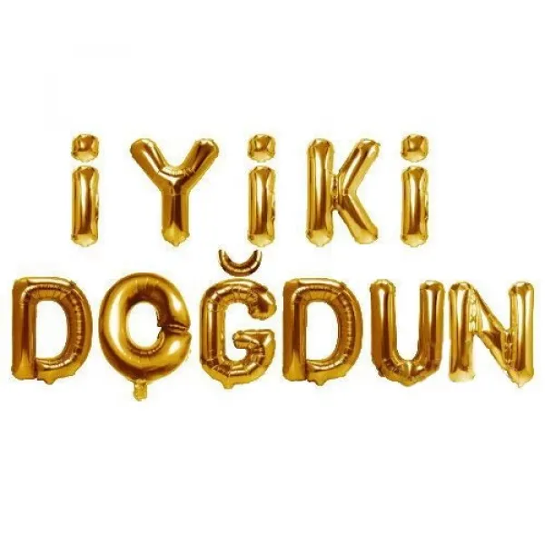 İyi ki Doğdun Folyo Balon Gold (35 cm)