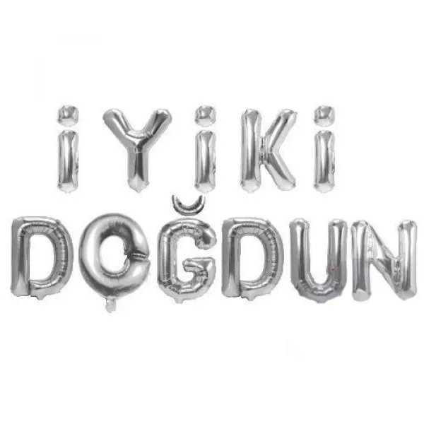 İyi ki Doğdun Folyo Balon Gümüş (35 cm)