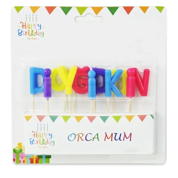 İyi ki Doğdun Makaron Renkli Pasta Mumu