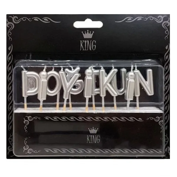 İyi ki Doğdun Pasta Mumu Gümüş