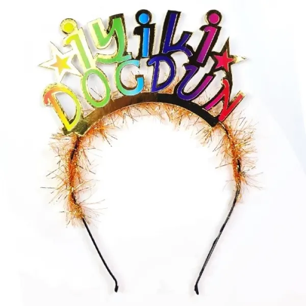 İyi Ki Doğdun Rengarenk Taç Gold