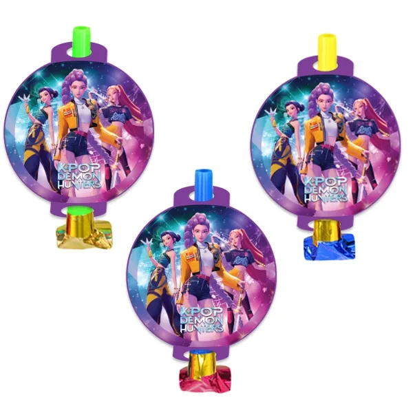 K-Pop Demon Hunters Parti Düdüğü (6 adet)