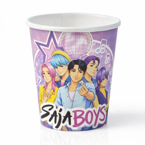 K-Pop Saja Boys Karton Bardak (8 Adet)