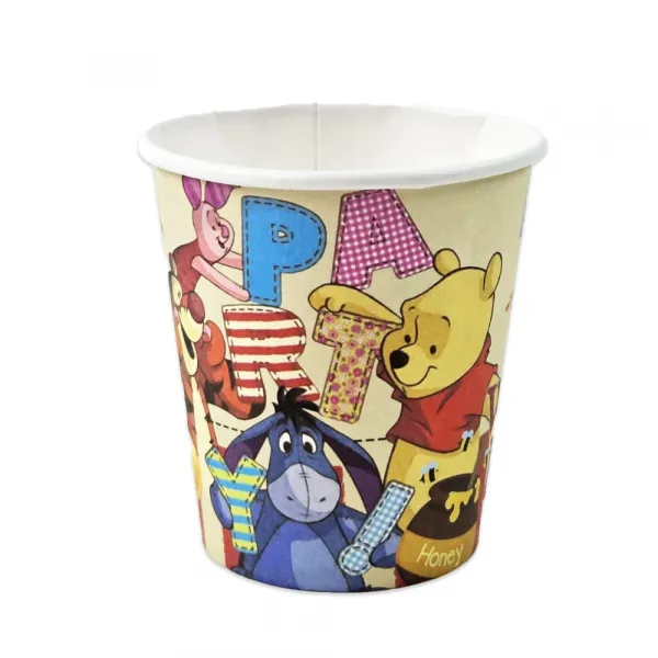 Winnie The Pooh Karton Bardak (8 Adet)