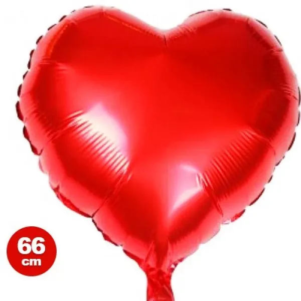 Kalp Folyo Balon (66 cm)