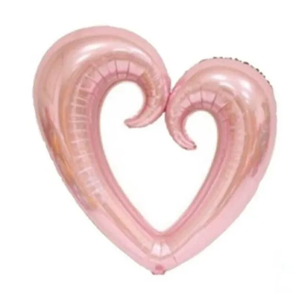 Kalp İçi Boş Folyo Balon Rose Gold (80x75 cm)