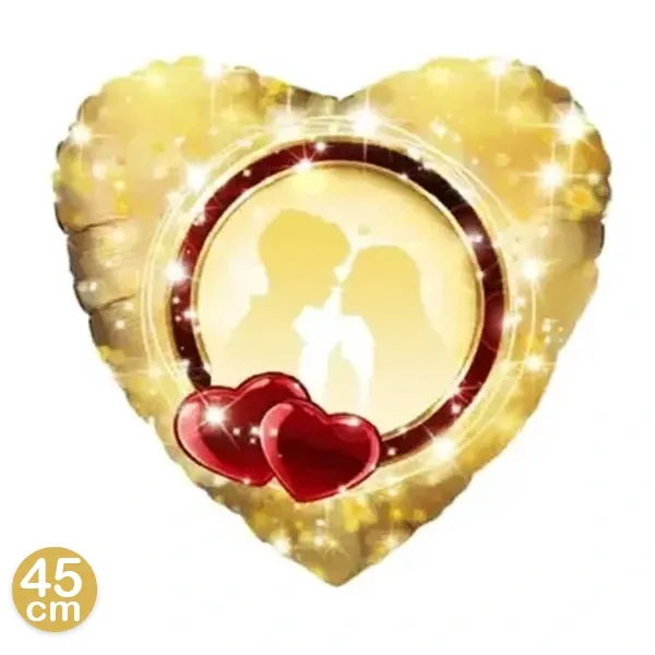 Kalp Gold Folyo Balon 45 cm