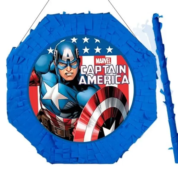 Kaptan Amerika Pinyata 42 cm + Sopası