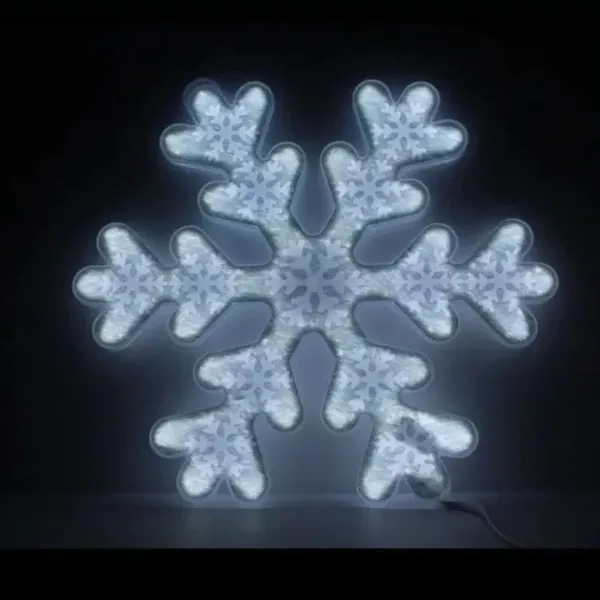 Kar Tanesi Beyaz Desenli (40 cm 1 Adet)