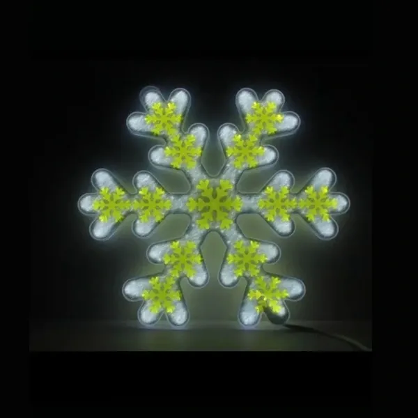 Kar Tanesi Gold Desenli (30 cm 1 Adet)